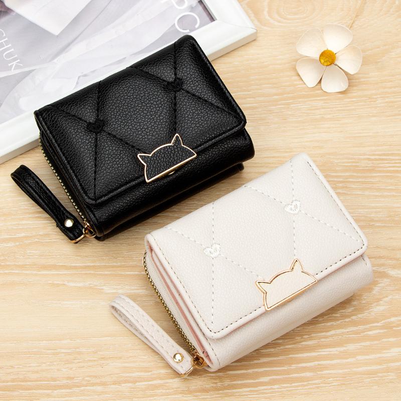 Carteira curta de couro PU com - Embroidery Wallet avaliação e preço