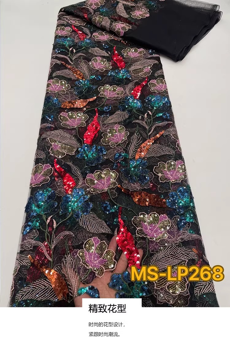 Tecido de luxo de 1 jarda com  - Embroidery Gradient avaliação e preço