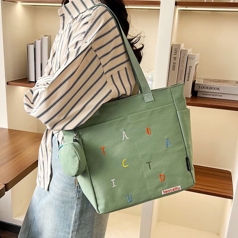 Bolsa de lona versátil com des - Embroidery Alphabet Designs avaliação e preço