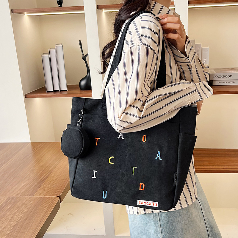 Bolsa de lona versátil com des - Embroidery Alphabet Designs avaliação e preço